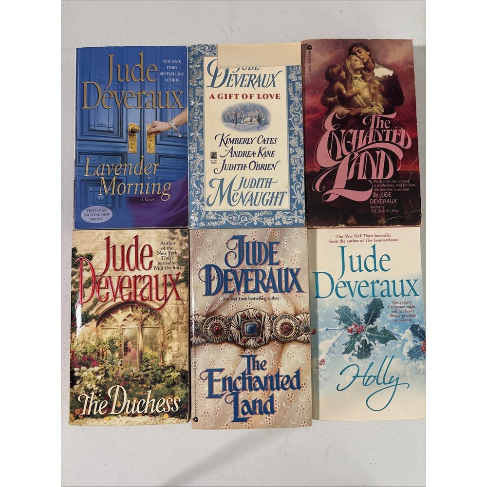 Lot of 6 Jude Deveraux Paperback Books Fiction Romance Novels The Duchess Holly